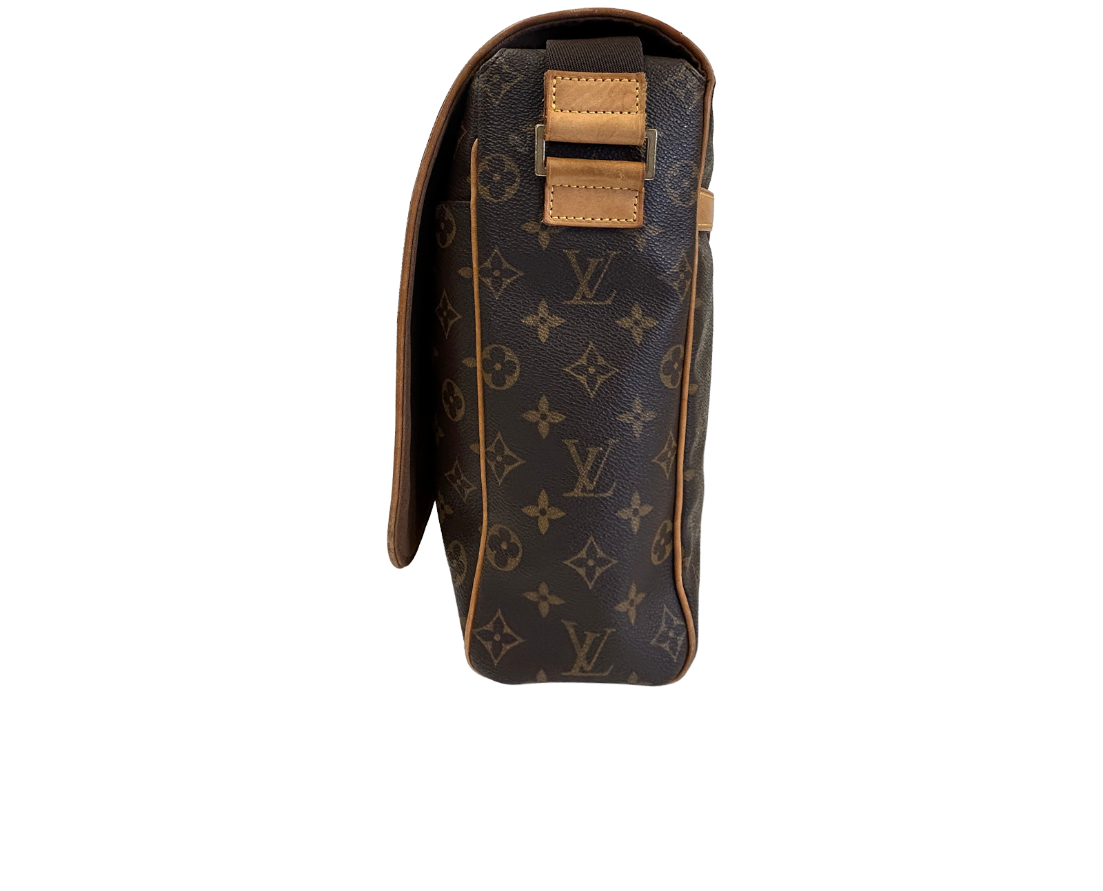 Abbes Messenger, 610&euro;, Bolso, Marrón, Canvas - General, Vista inferior